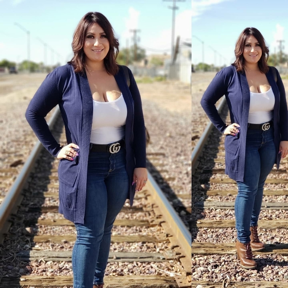 Navy Cardigan
